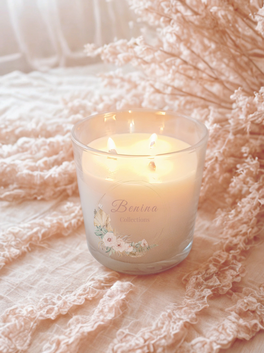 Geurkaars met 3 wieken  600gr